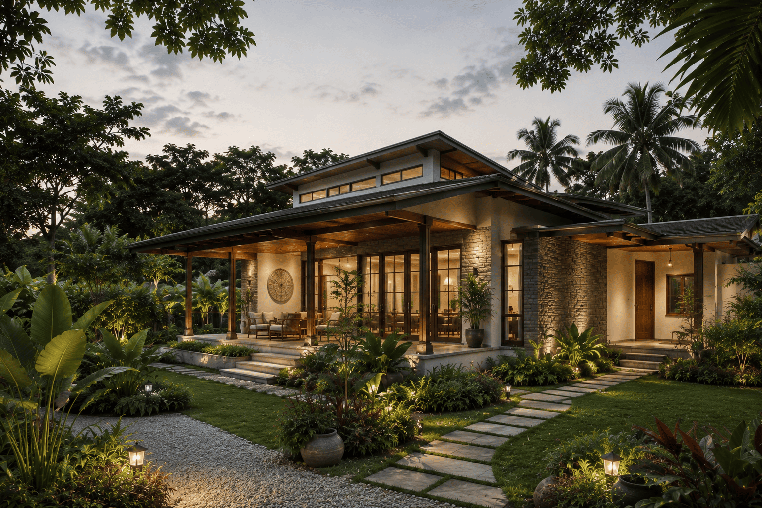 Estate & Resort Farmhouse Design by AMR BuildScape